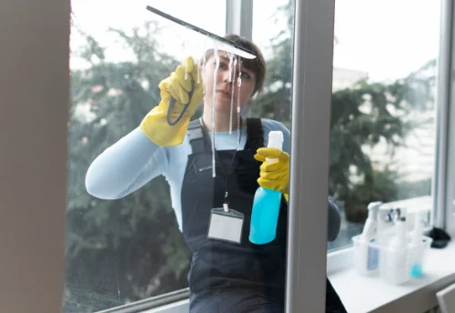 Nettoyage de vitres intérieures et extérieures à la Chaumusse
